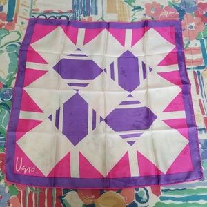 100% silk Vera scarf hand-rolled hem Japan